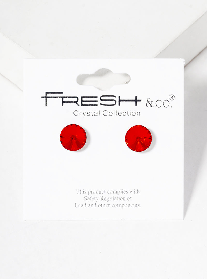 7mm Swarovski Post Stud Earrings