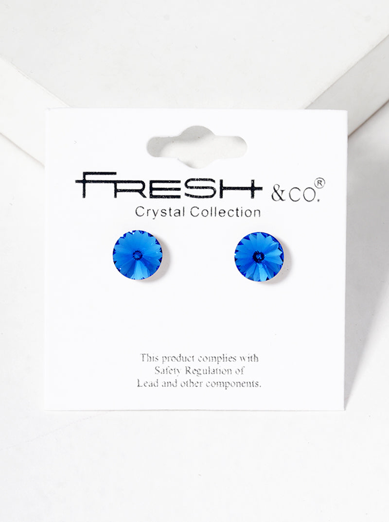 7mm Swarovski Post Stud Earrings