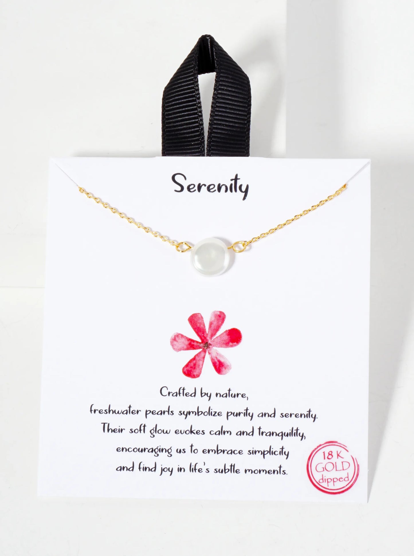 8mm Freshwater-Pearl Pendant 18K-Gold-Dipped Necklace