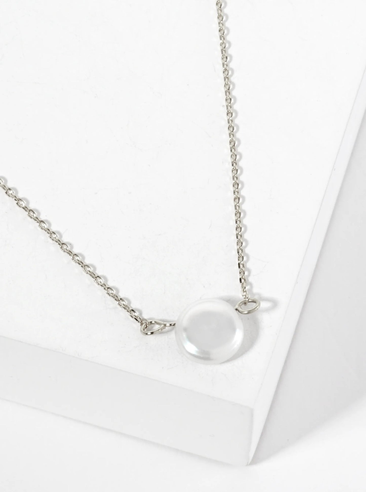 8mm Freshwater-Pearl Pendant 18K-Gold-Dipped Necklace