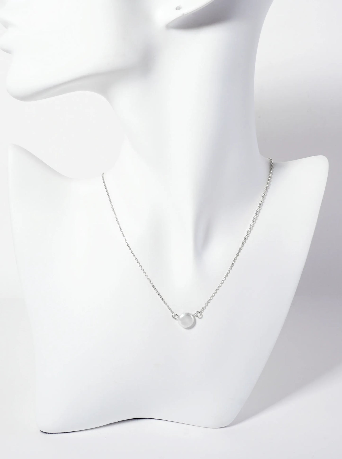 8mm Freshwater-Pearl Pendant 18K-Gold-Dipped Necklace