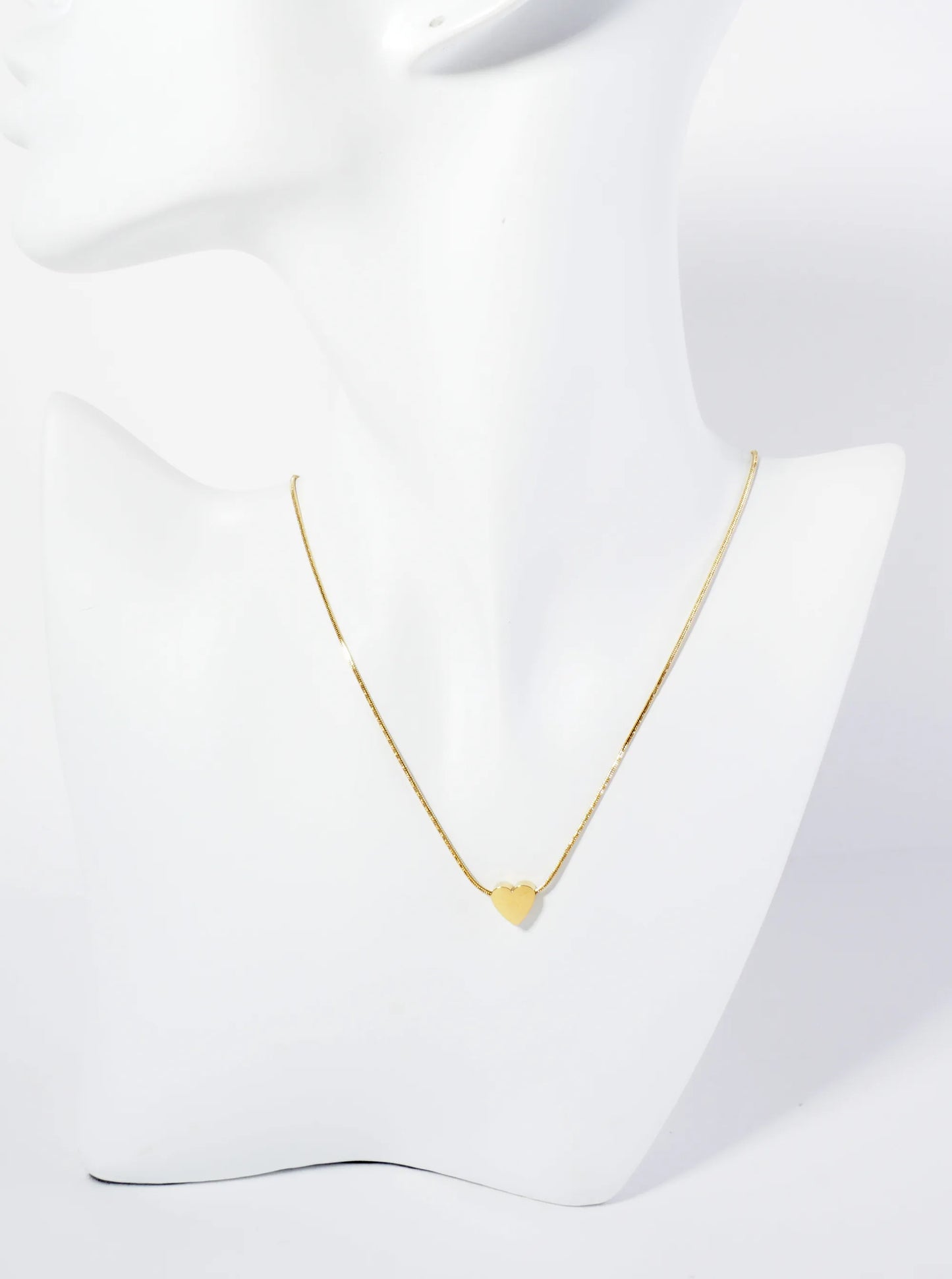 9mm Heart Pendant Hypoallergenic Stainless Steel Necklace