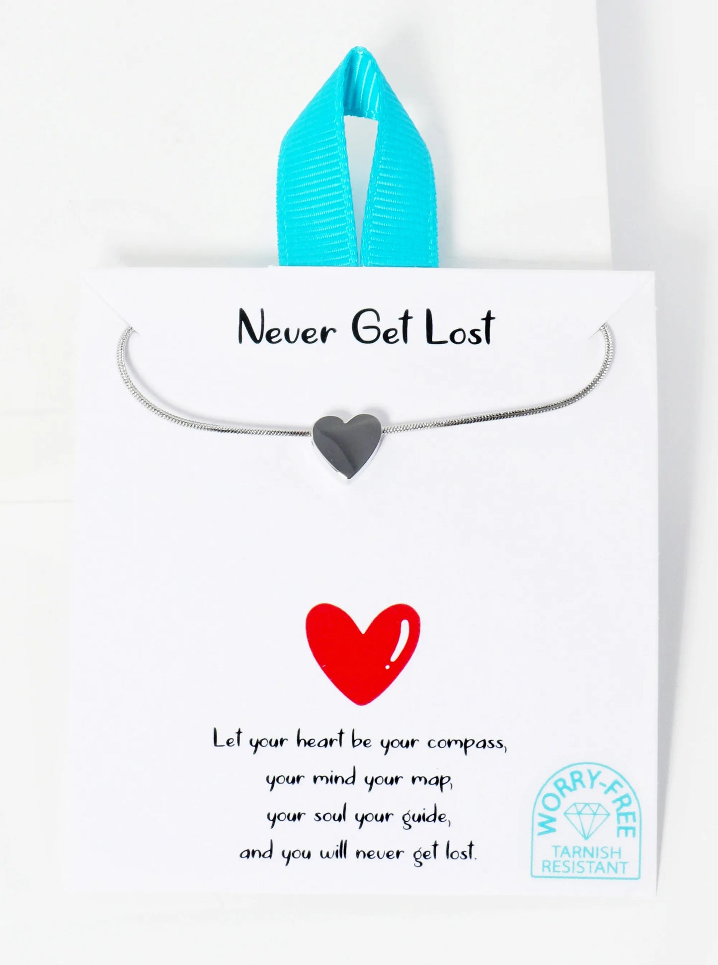 9mm Heart Pendant Hypoallergenic Stainless Steel Necklace
