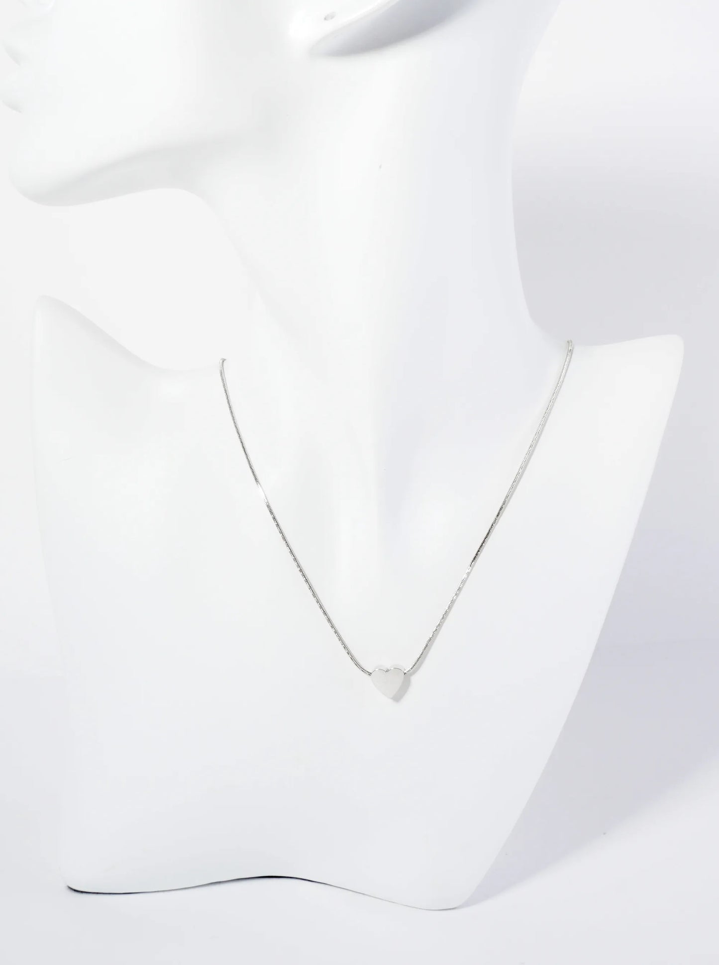 9mm Heart Pendant Hypoallergenic Stainless Steel Necklace