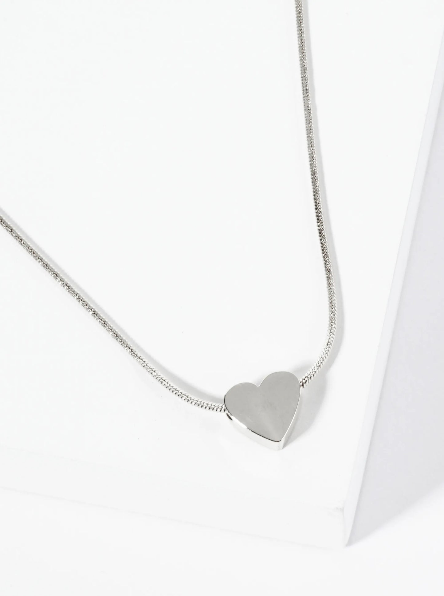 9mm Heart Pendant Hypoallergenic Stainless Steel Necklace