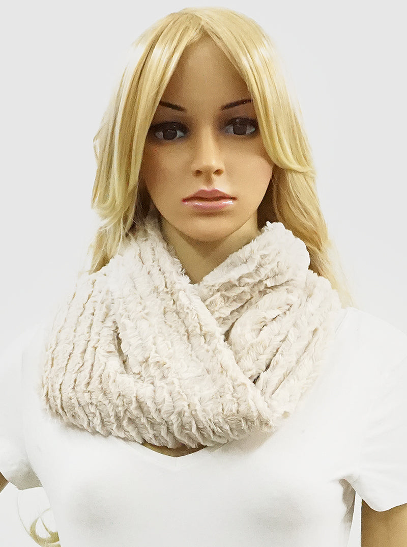 ACRYLIC FUR INFINITY SCARF