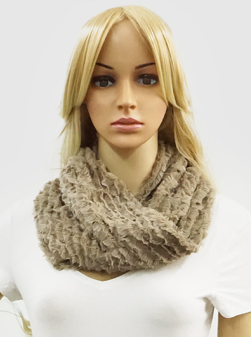 ACRYLIC FUR INFINITY SCARF