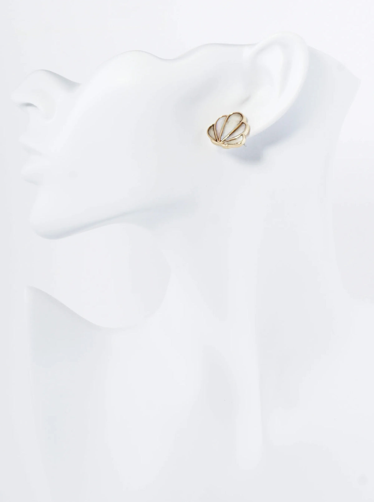 Abalone Mother Of Pearl Sea Shell Stud Earrings