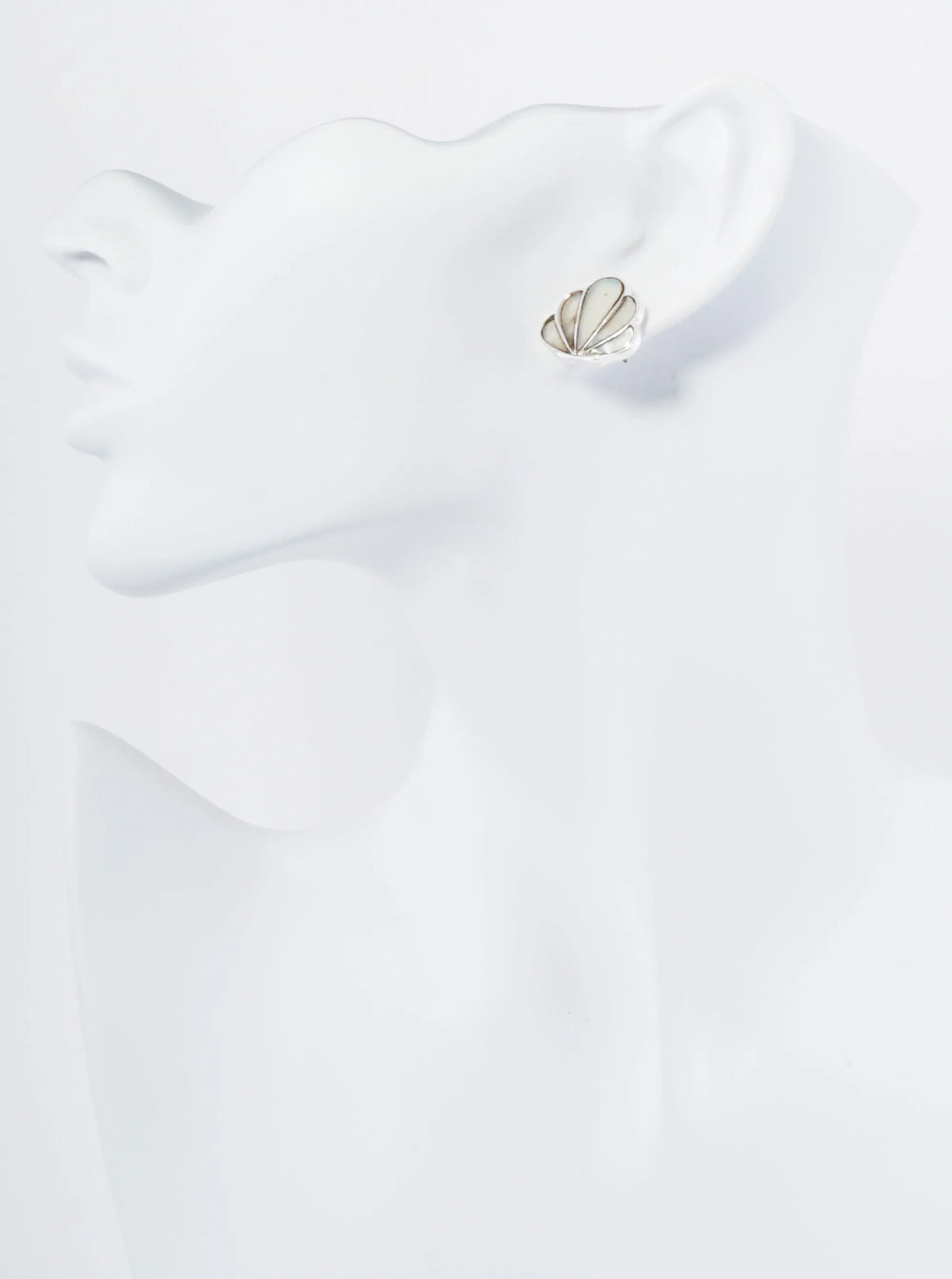Abalone Mother Of Pearl Sea Shell Stud Earrings