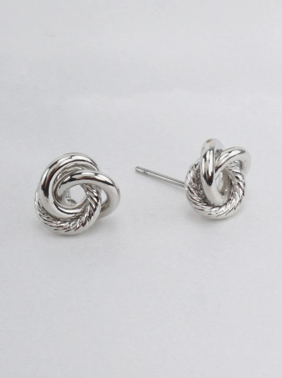 Abstract Sculptural Knot Stud Earrings