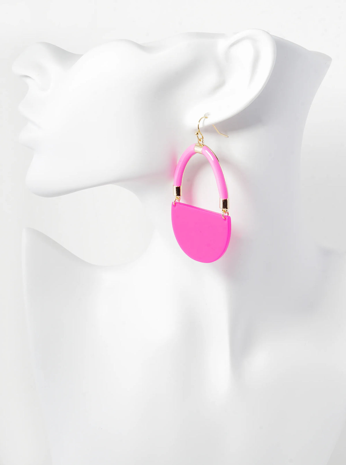 Acetate Geometric Shape Dangle Drop Earrings
