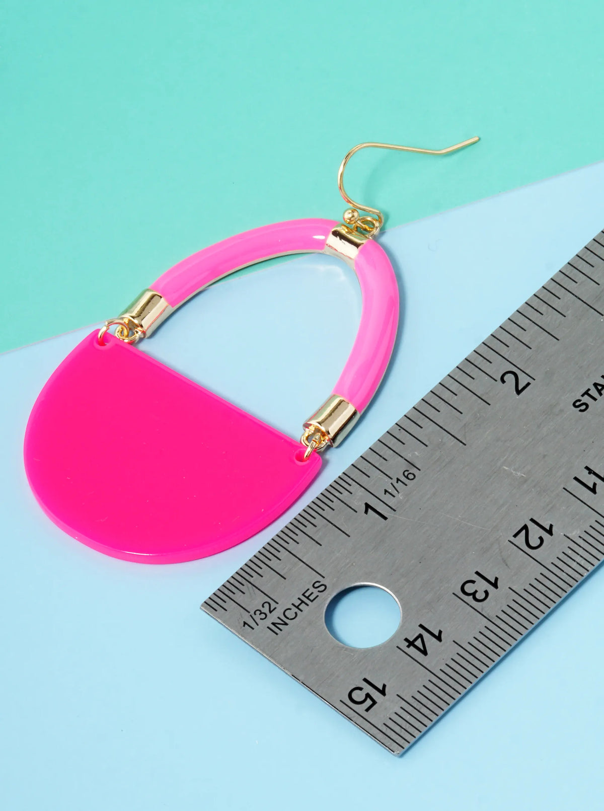 Acetate Geometric Shape Dangle Drop Earrings