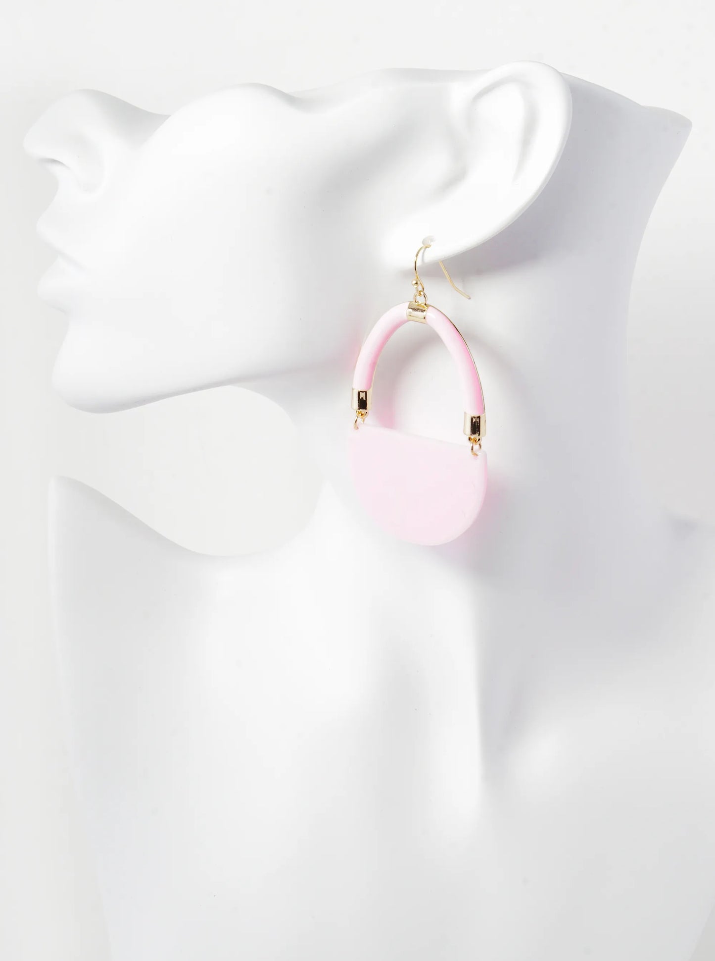 Acetate Geometric Shape Dangle Drop Earrings