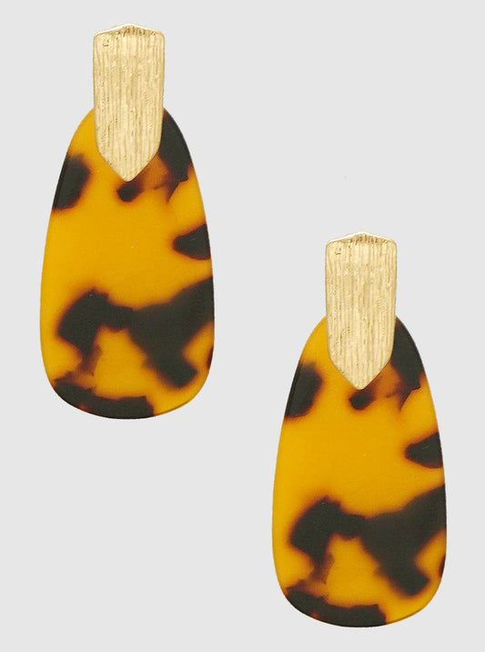 Acetate Post Drop Earrings