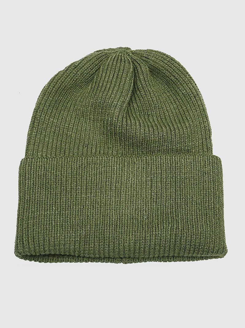 Acrylic Knit Ribbed Beanie