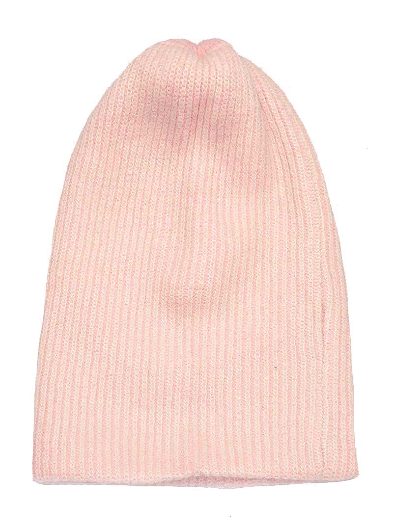 Acrylic Knit Ribbed Hipsster Beanie