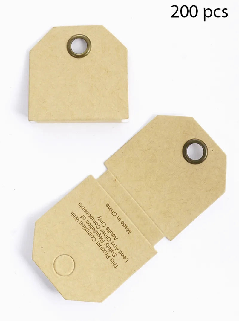 Adhesive Folding Necklace Card With Metal Ring