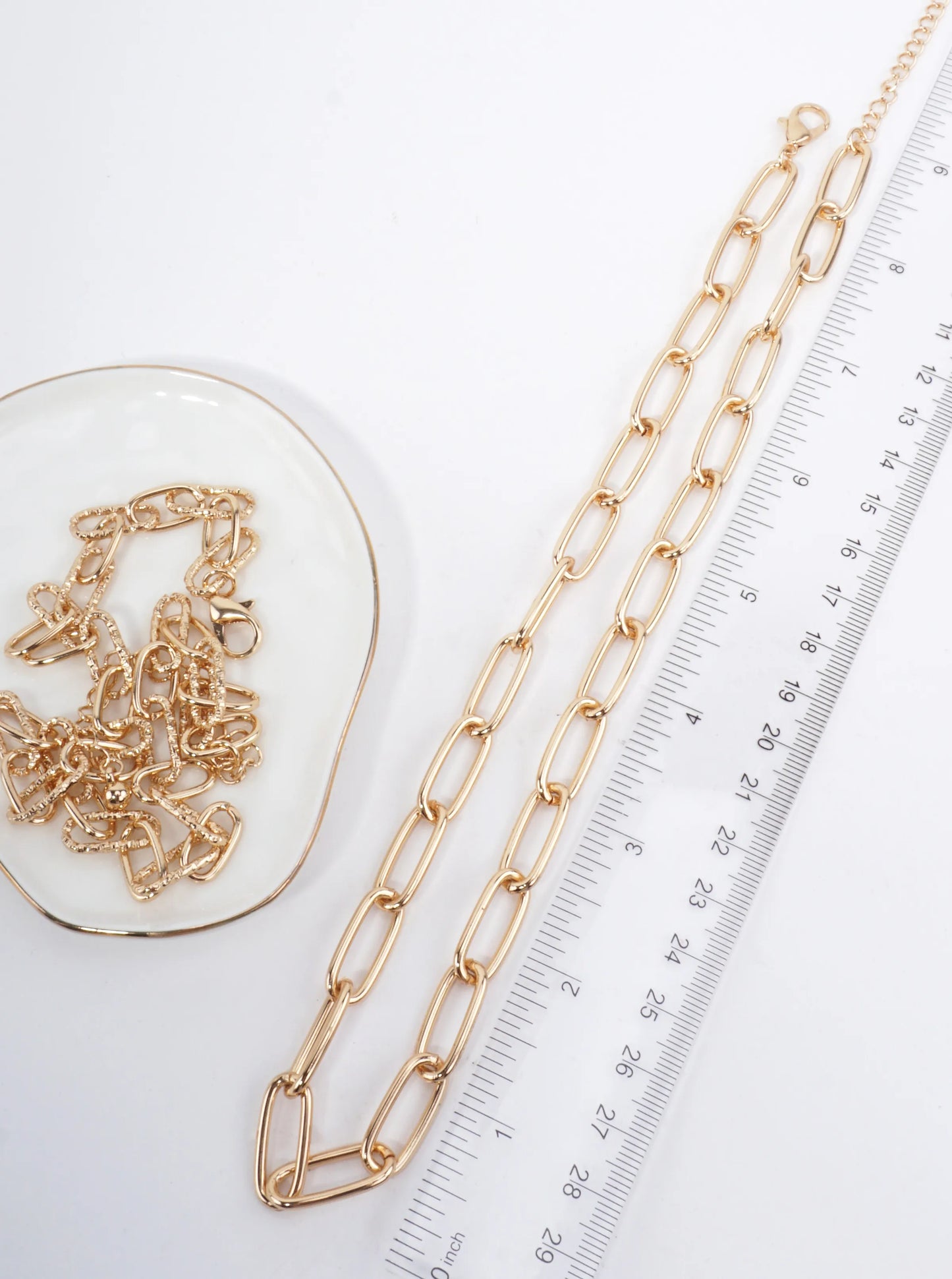 Adjustable Layered Link Necklace