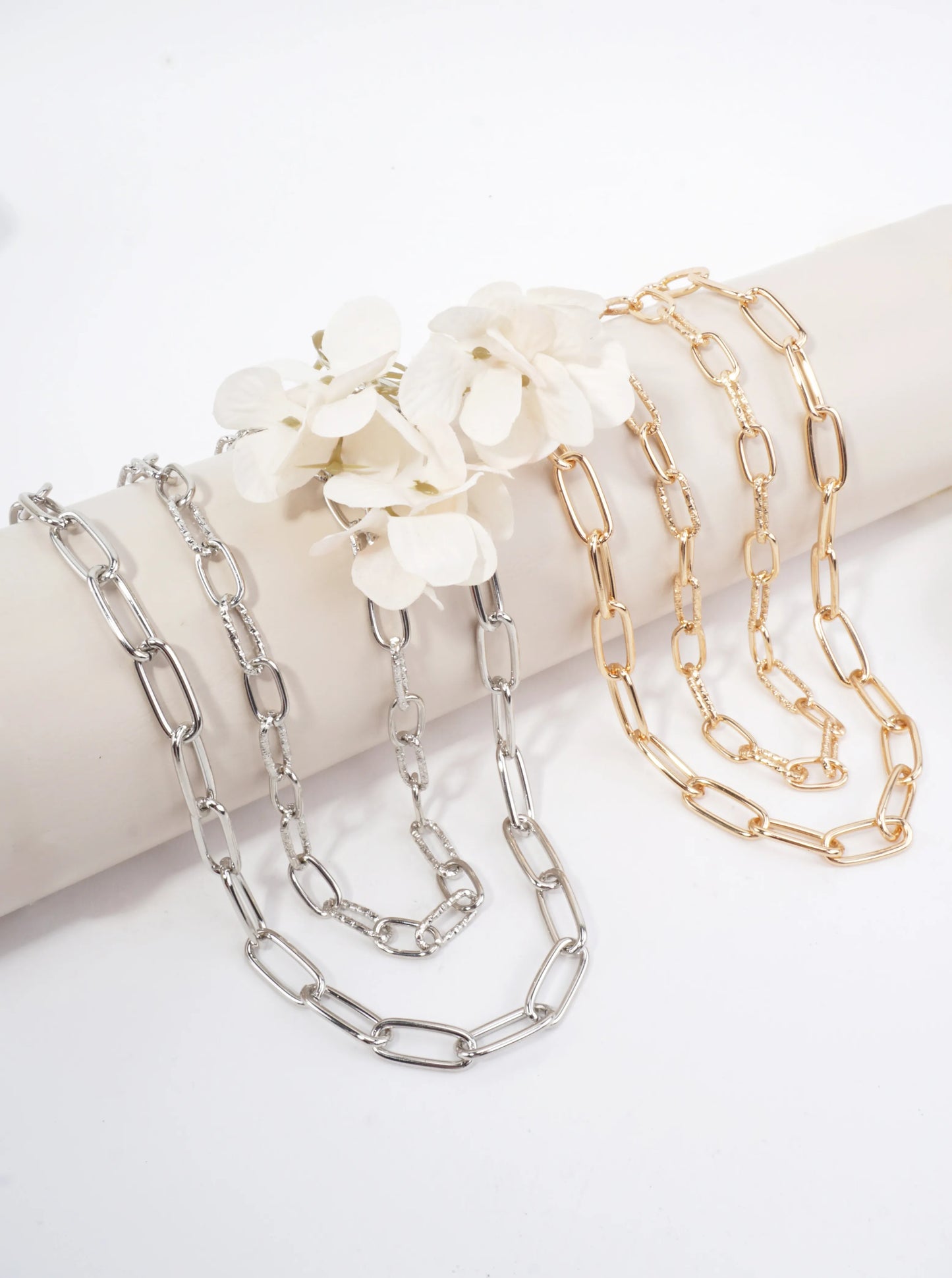 Adjustable Layered Link Necklace