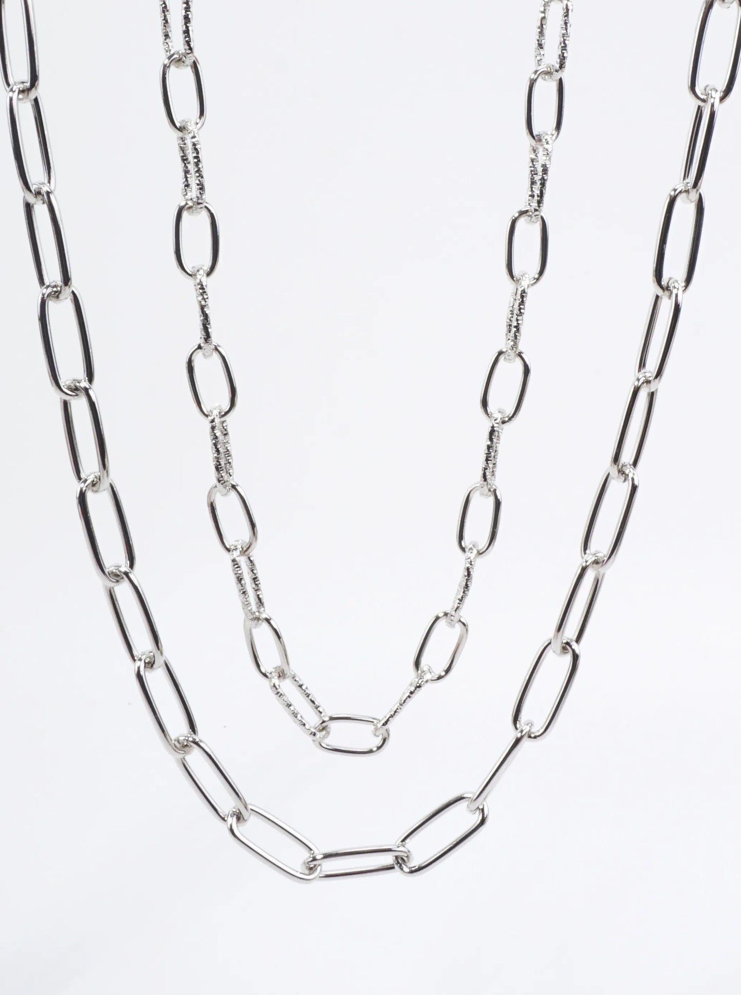 Adjustable Layered Link Necklace