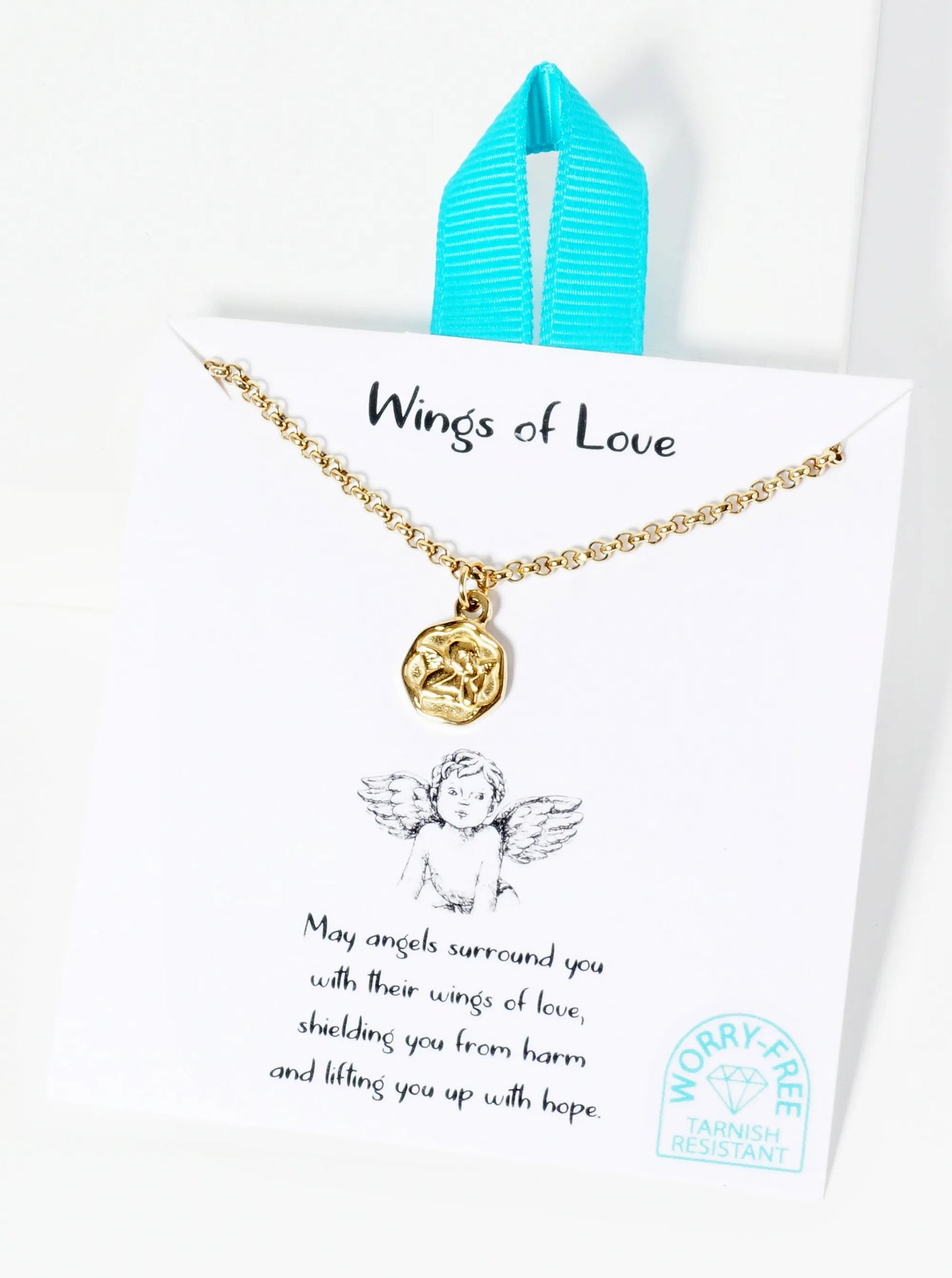 Angel Pendant Hypoallergenic Stainless Steel Necklace