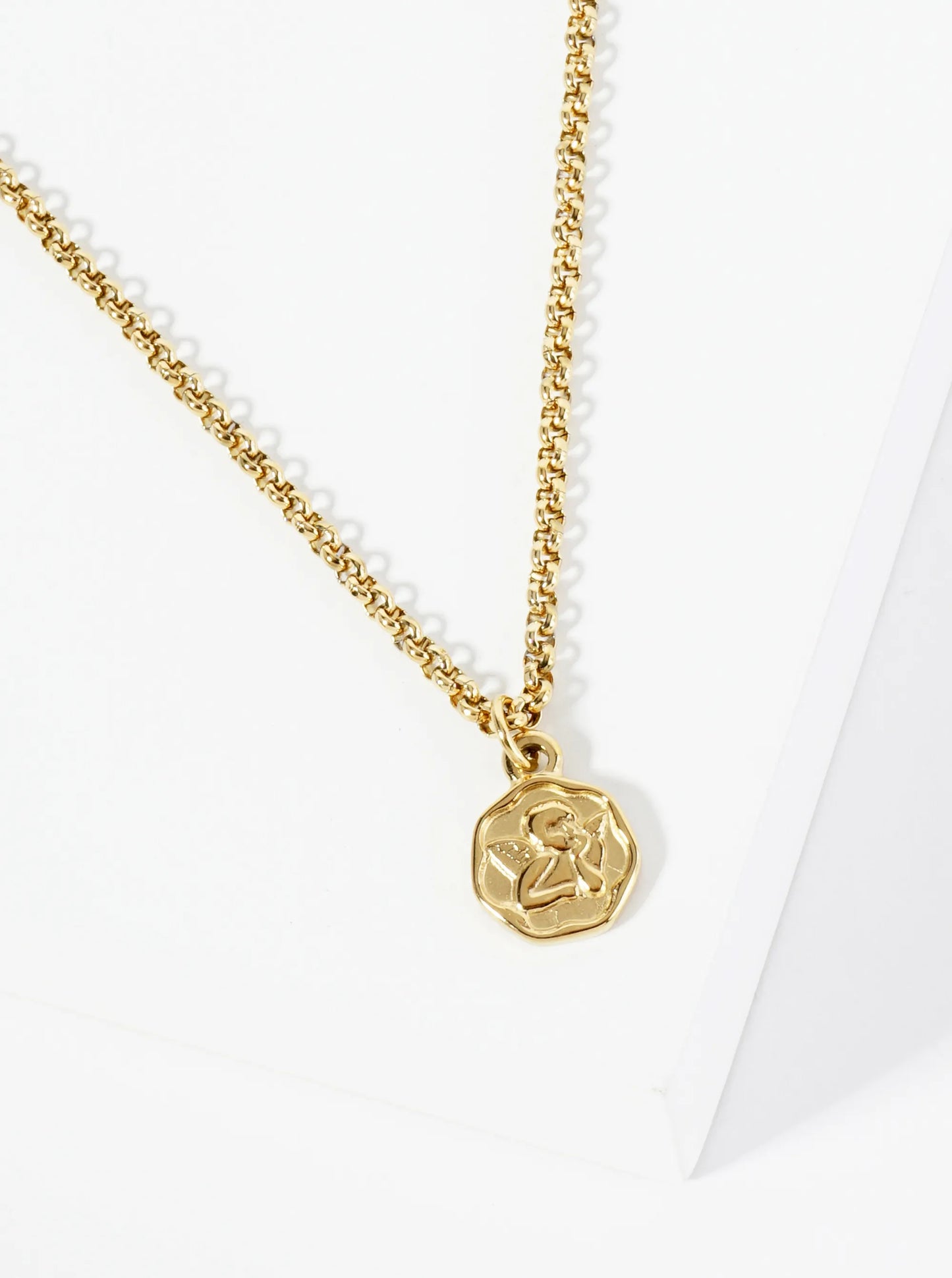 Angel Pendant Hypoallergenic Stainless Steel Necklace