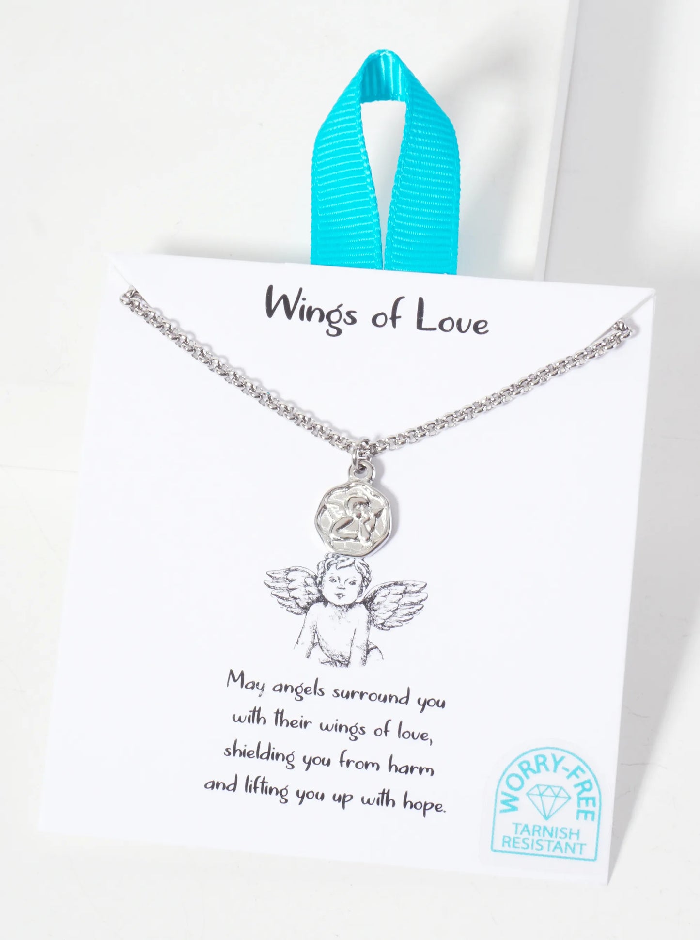 Angel Pendant Hypoallergenic Stainless Steel Necklace