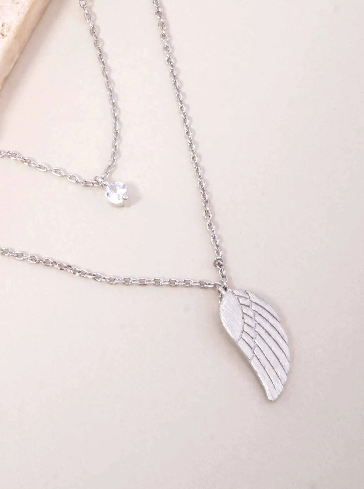 Angel-Wing 18K-Gold-Dipped Layered Necklace