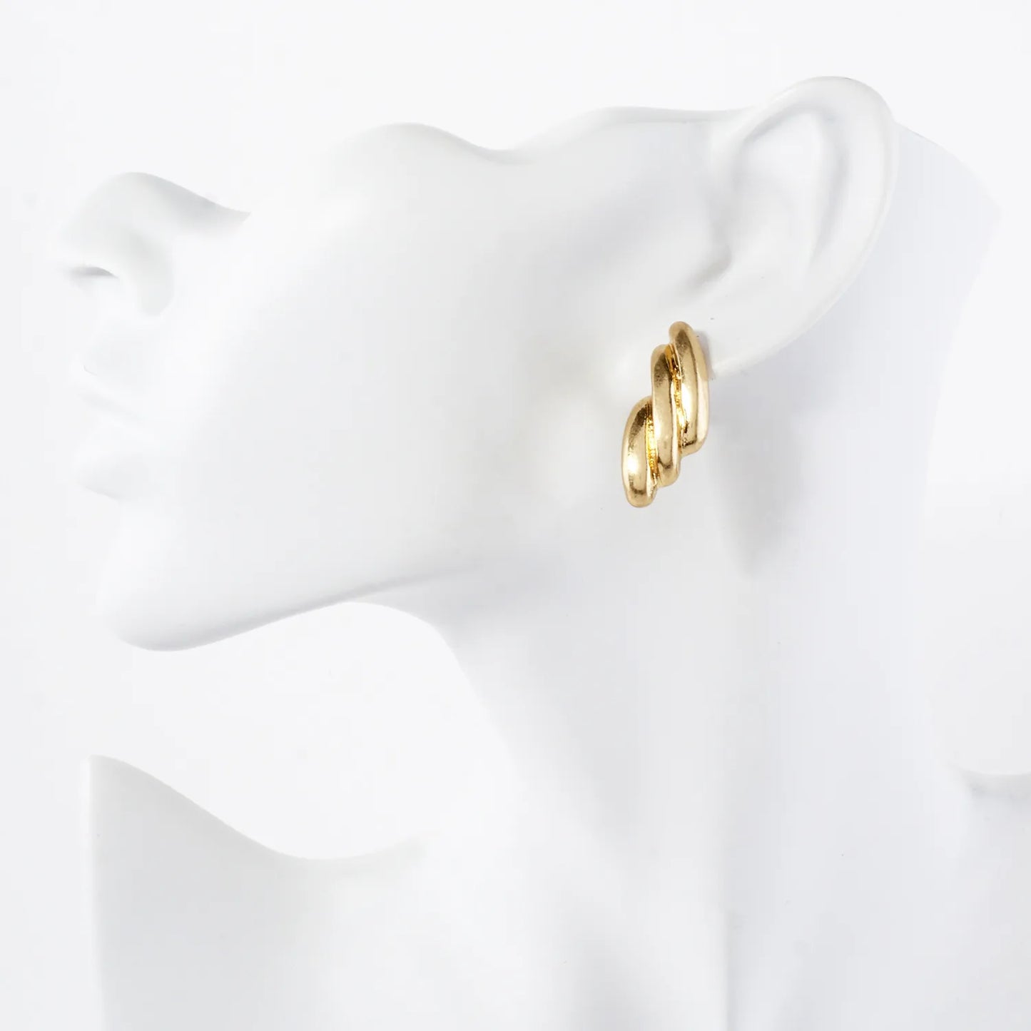 Angel-Wing Inspired Metal Earrings With-Titanium-Post