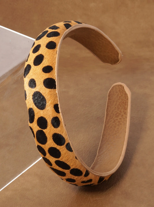 Animal Pattern Genuine Leather Headband