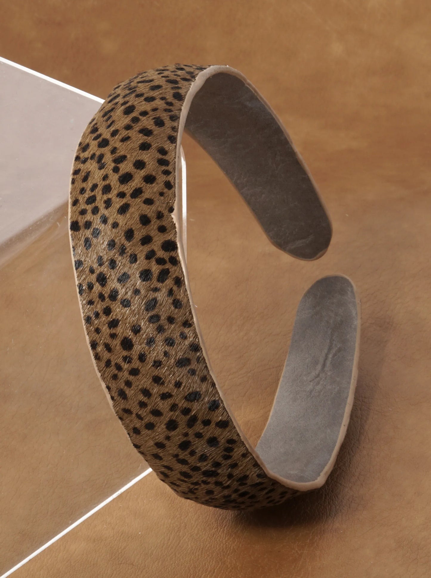 Animal Pattern Genuine Leather Headband