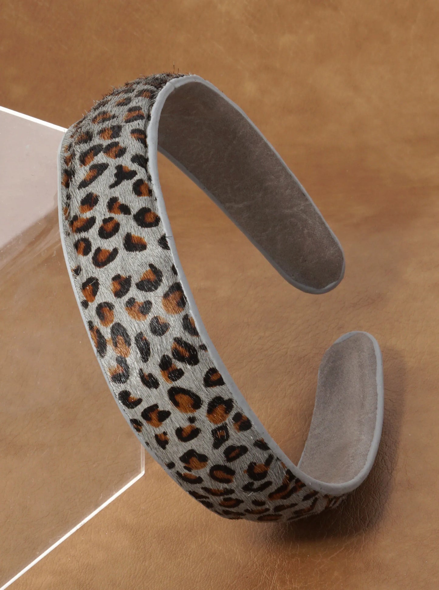 Animal Pattern Genuine Leather Headband