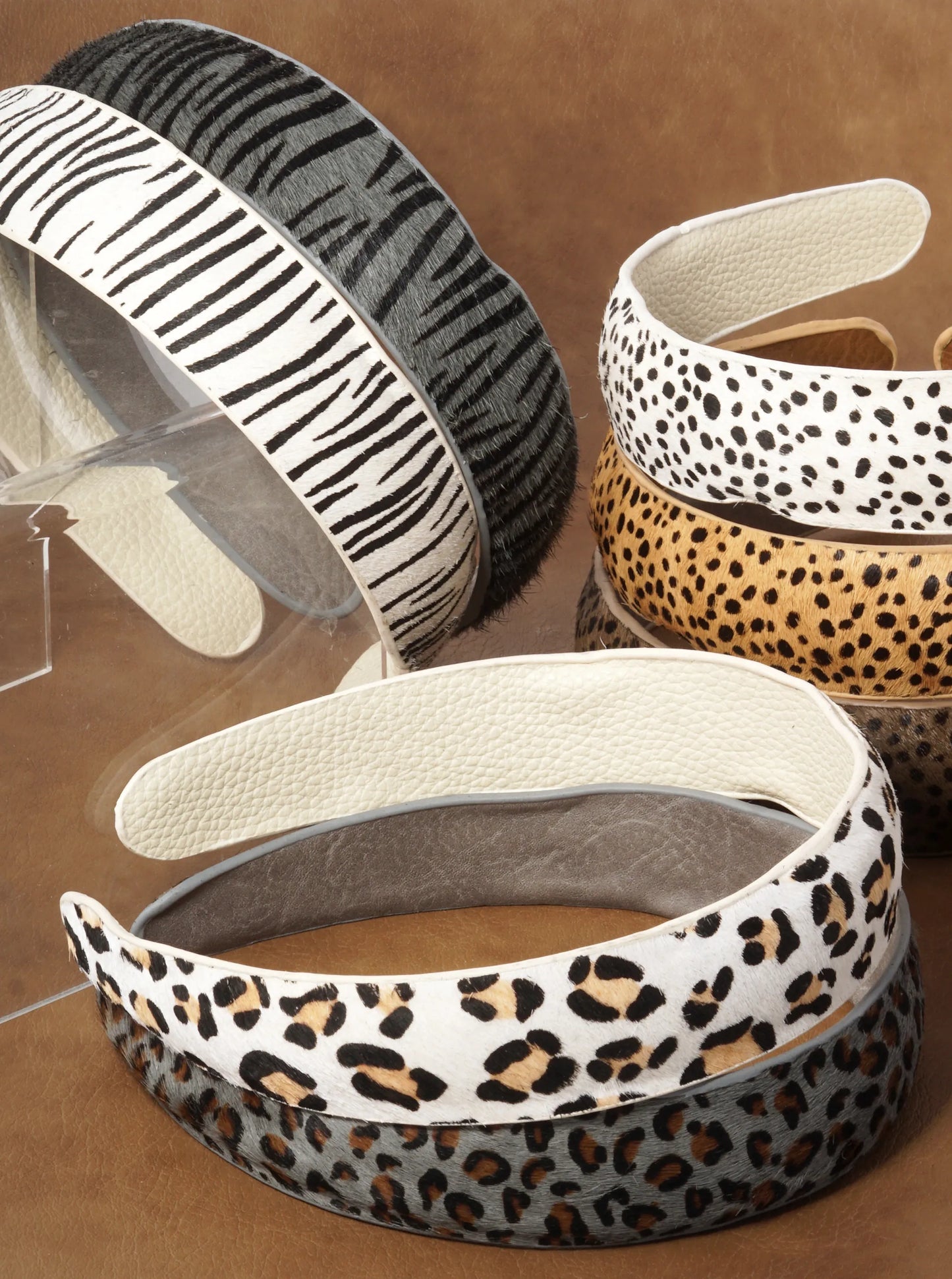 Animal Pattern Genuine Leather Headband