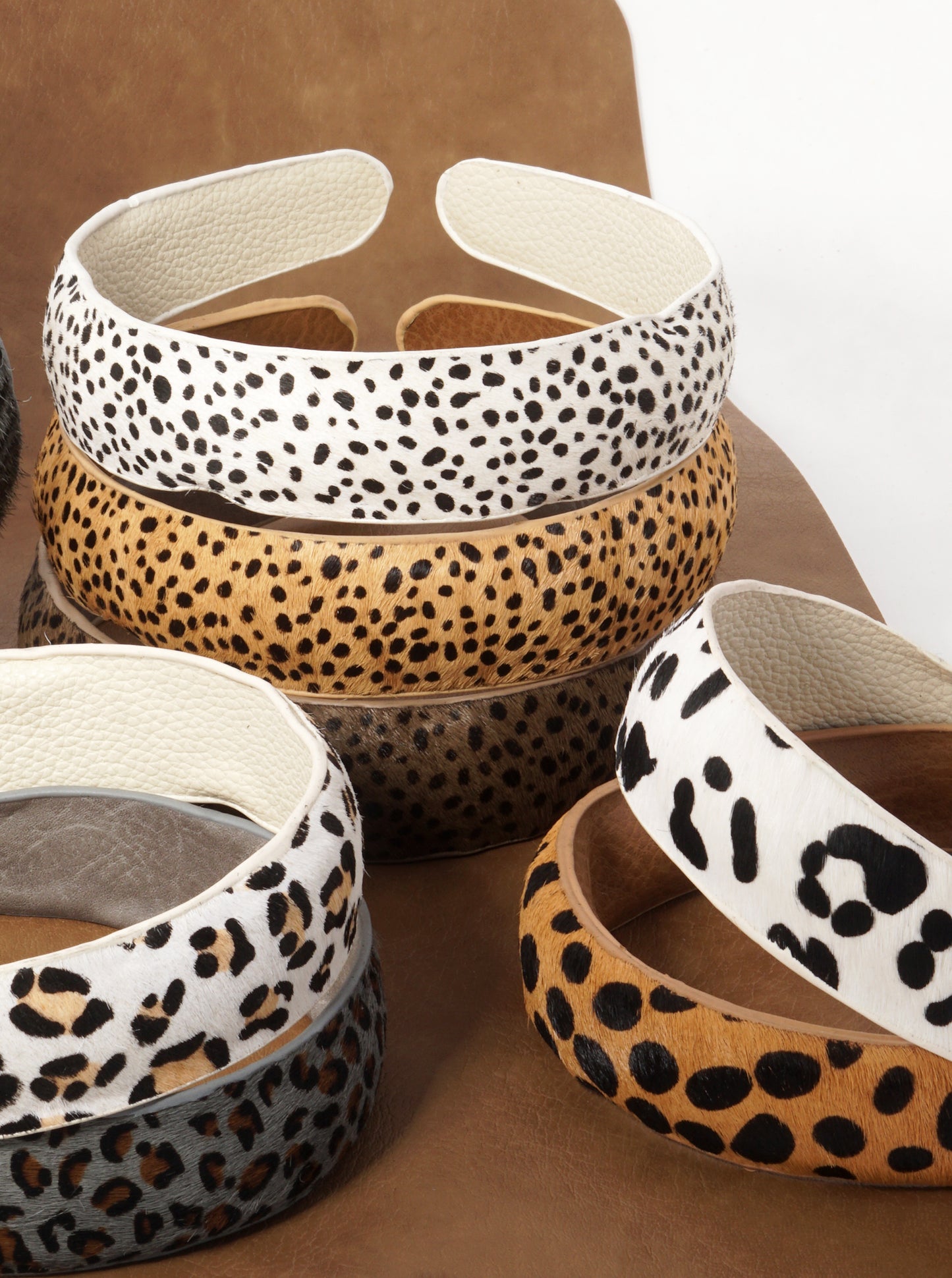 Animal Pattern Genuine Leather Headband