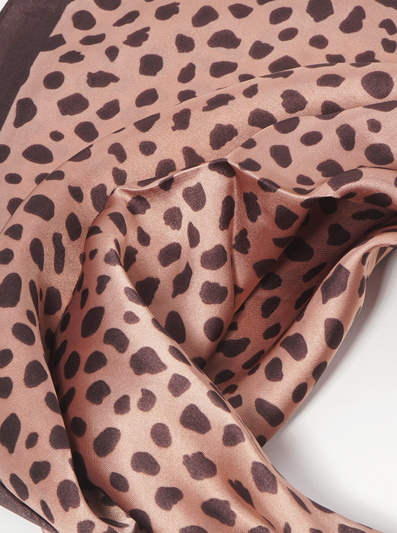 Animal Print Polyester Bandana Scarf