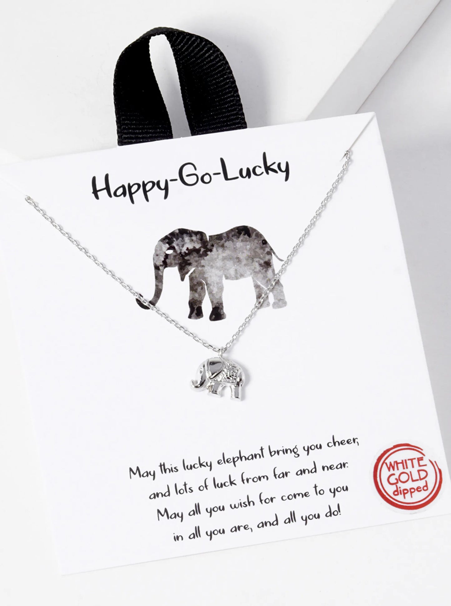 Animal-Theme 18K-Gold-Dipped Brass Elephant Pendant Necklace