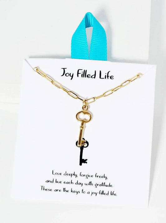 Antique Key Pendant Hypoallergenic Stainless Steel Necklace