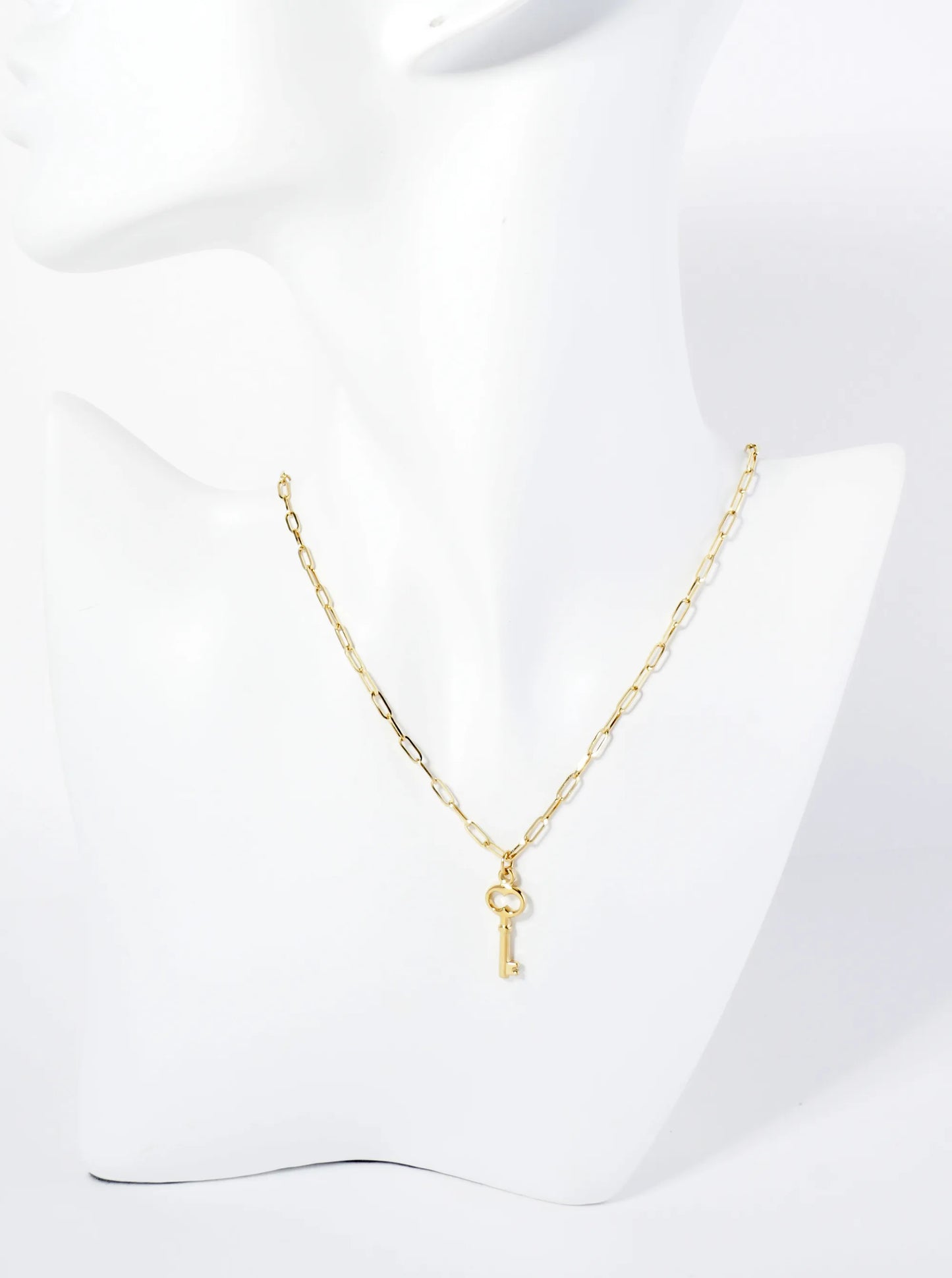 Antique Key Pendant Hypoallergenic Stainless Steel Necklace