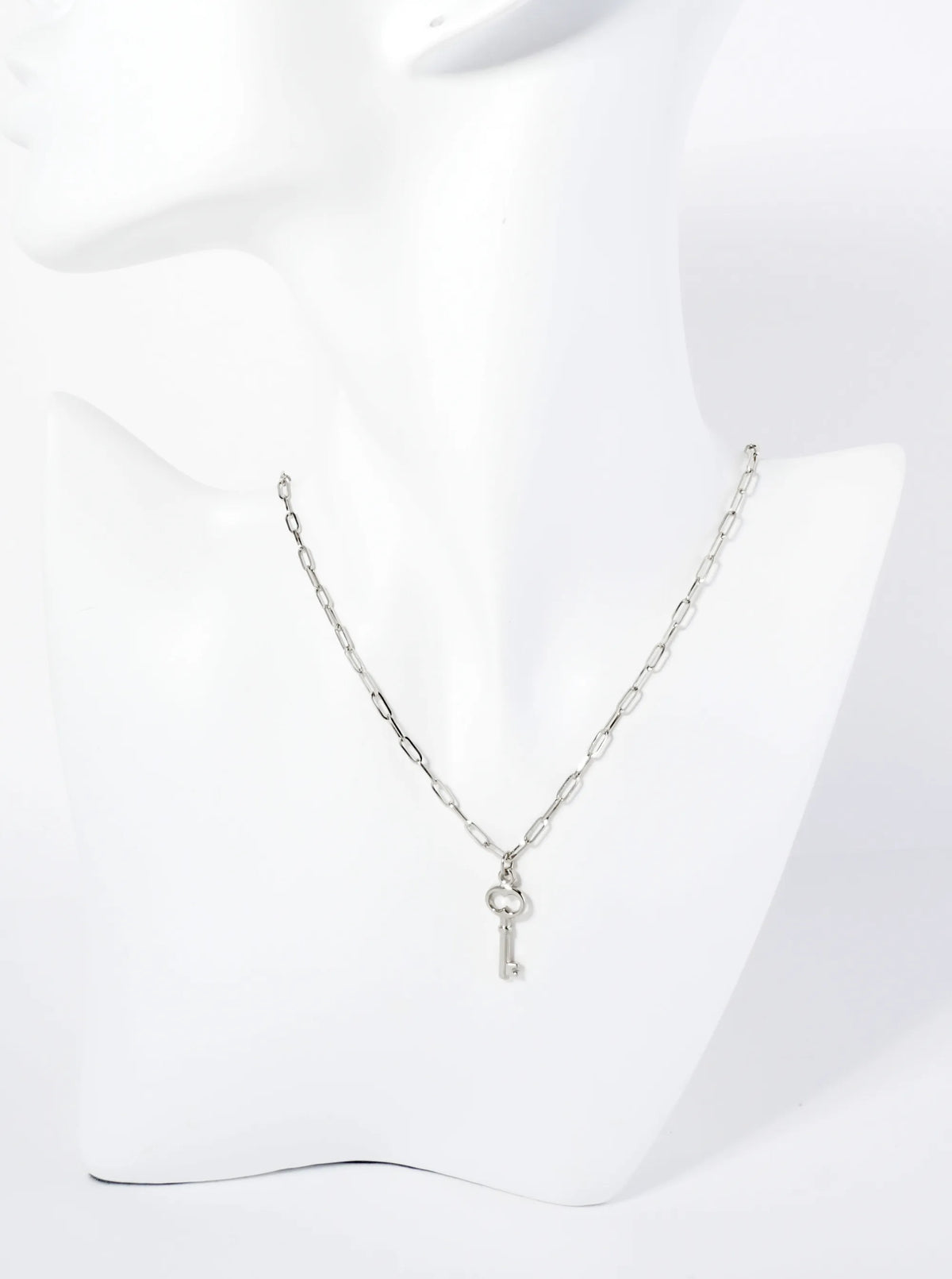 Antique Key Pendant Hypoallergenic Stainless Steel Necklace