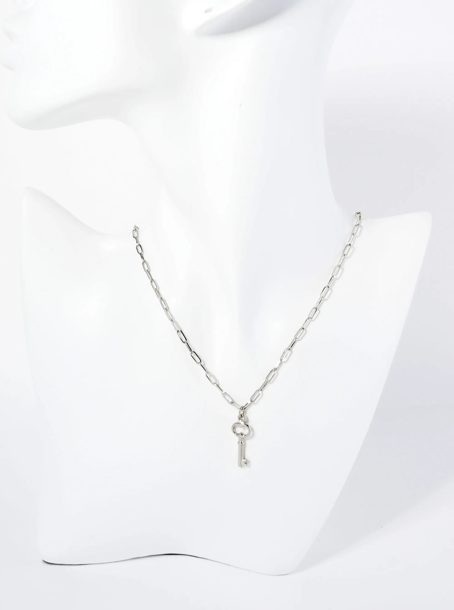 Antique Key Pendant Hypoallergenic Stainless Steel Necklace