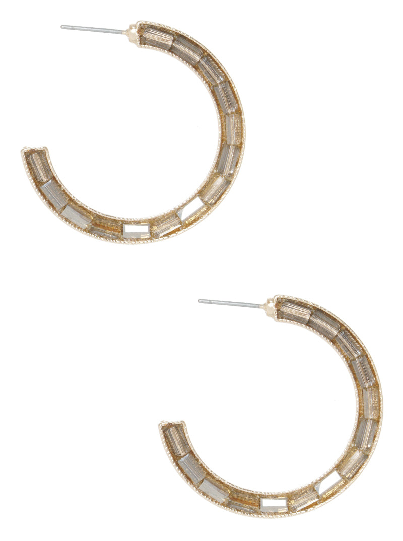 BEADS HOOP EARRINGS