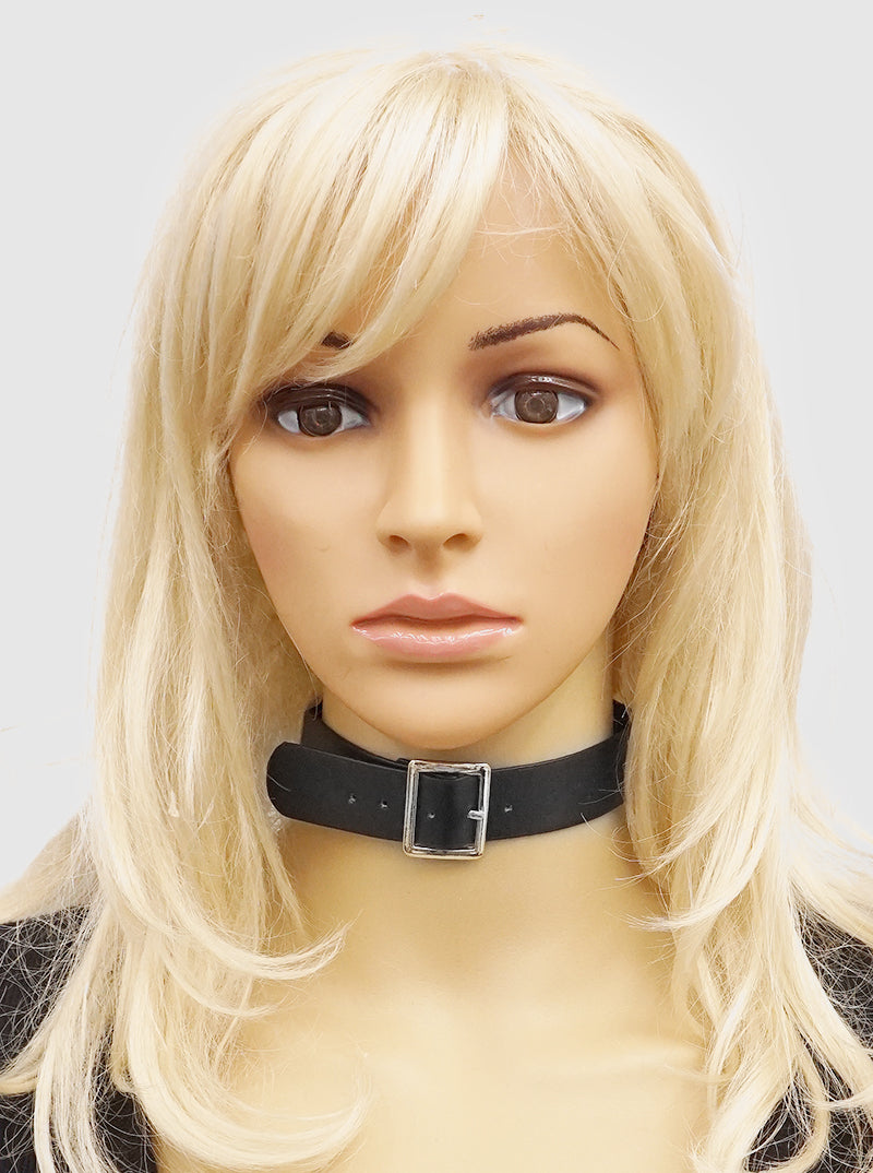 BUCKLE LEATHERETTE CHOKER NECKLACES SET