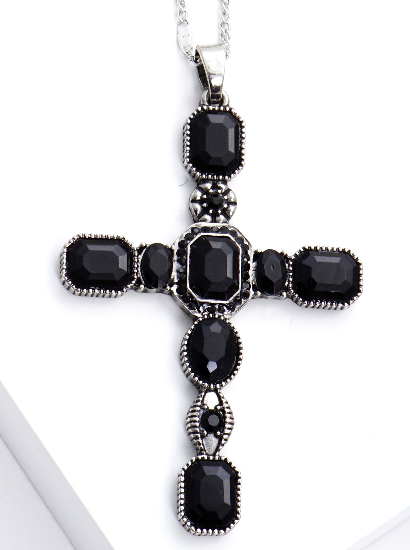 Baroque Gothic Cross Pendant Necklace