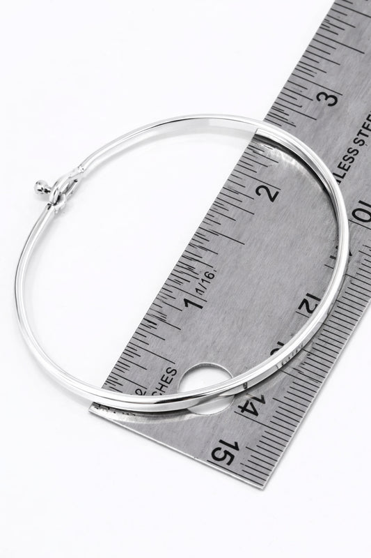 Blank Interlocking Thin Brass Cuff Bracelet