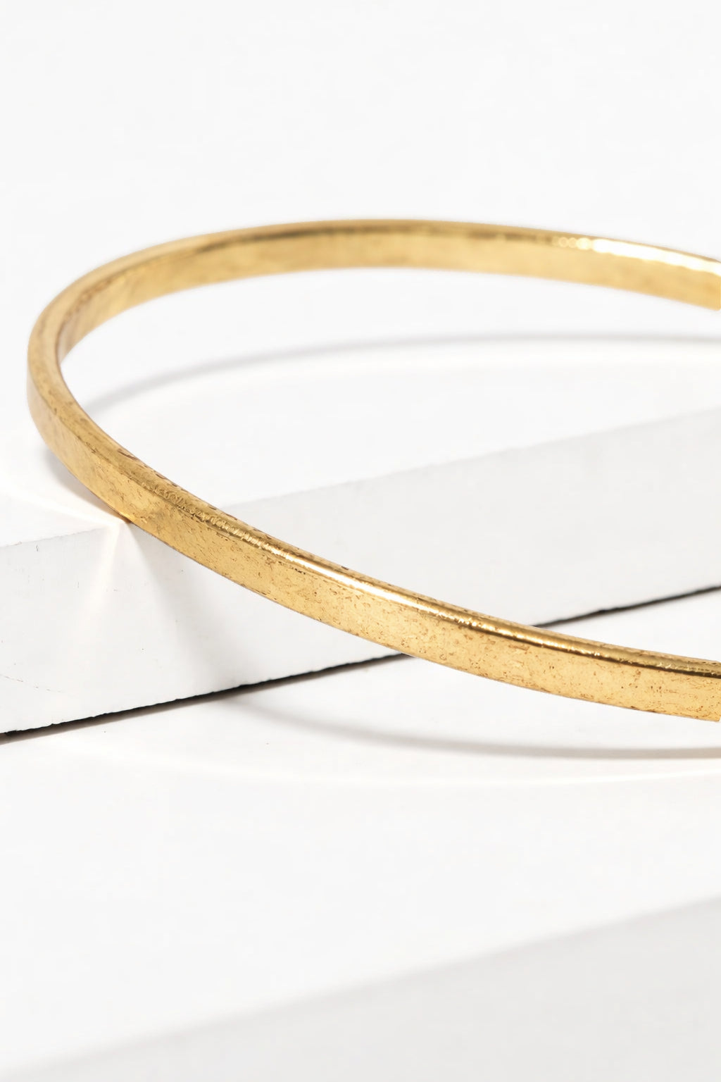 Blank Interlocking Thin Brass Cuff Bracelet