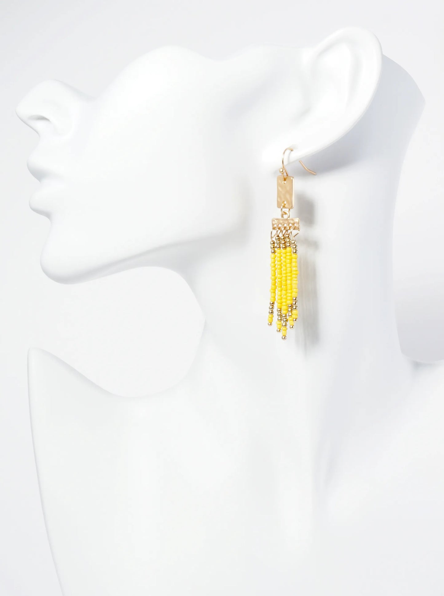 Boho Chic Seed Bead Fringe Earrings
