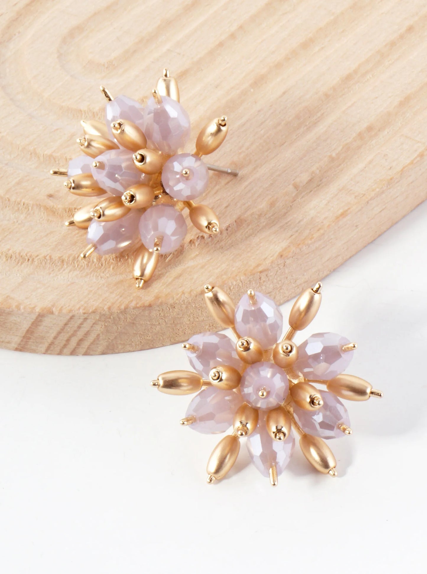 Botanical-Theme Floral Bloom Post Earrings