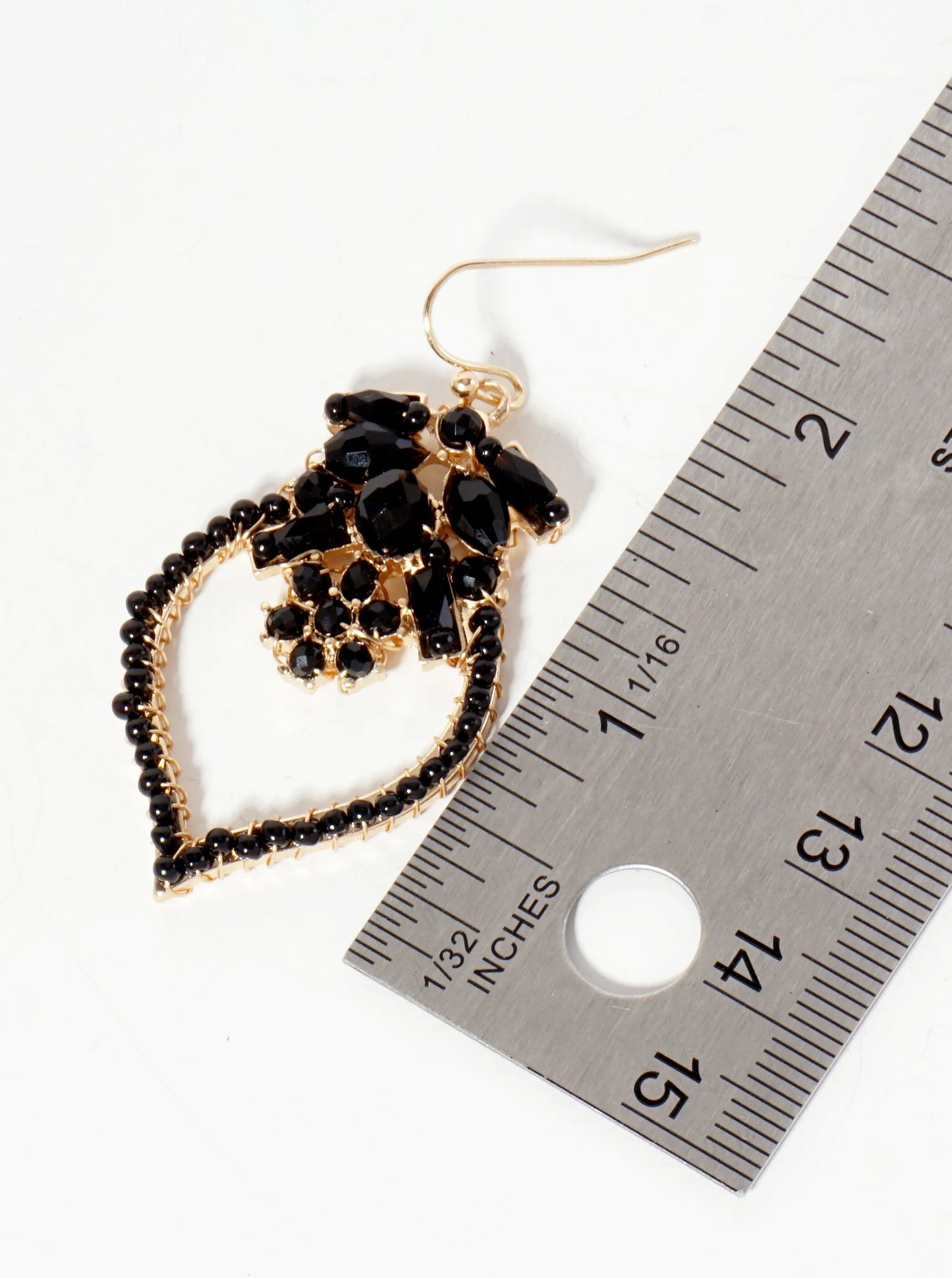 Botanical-Theme Glass-Beads Wire-Wrapped Dangle Earrings With Flower-Shaped Accents In-The-Center