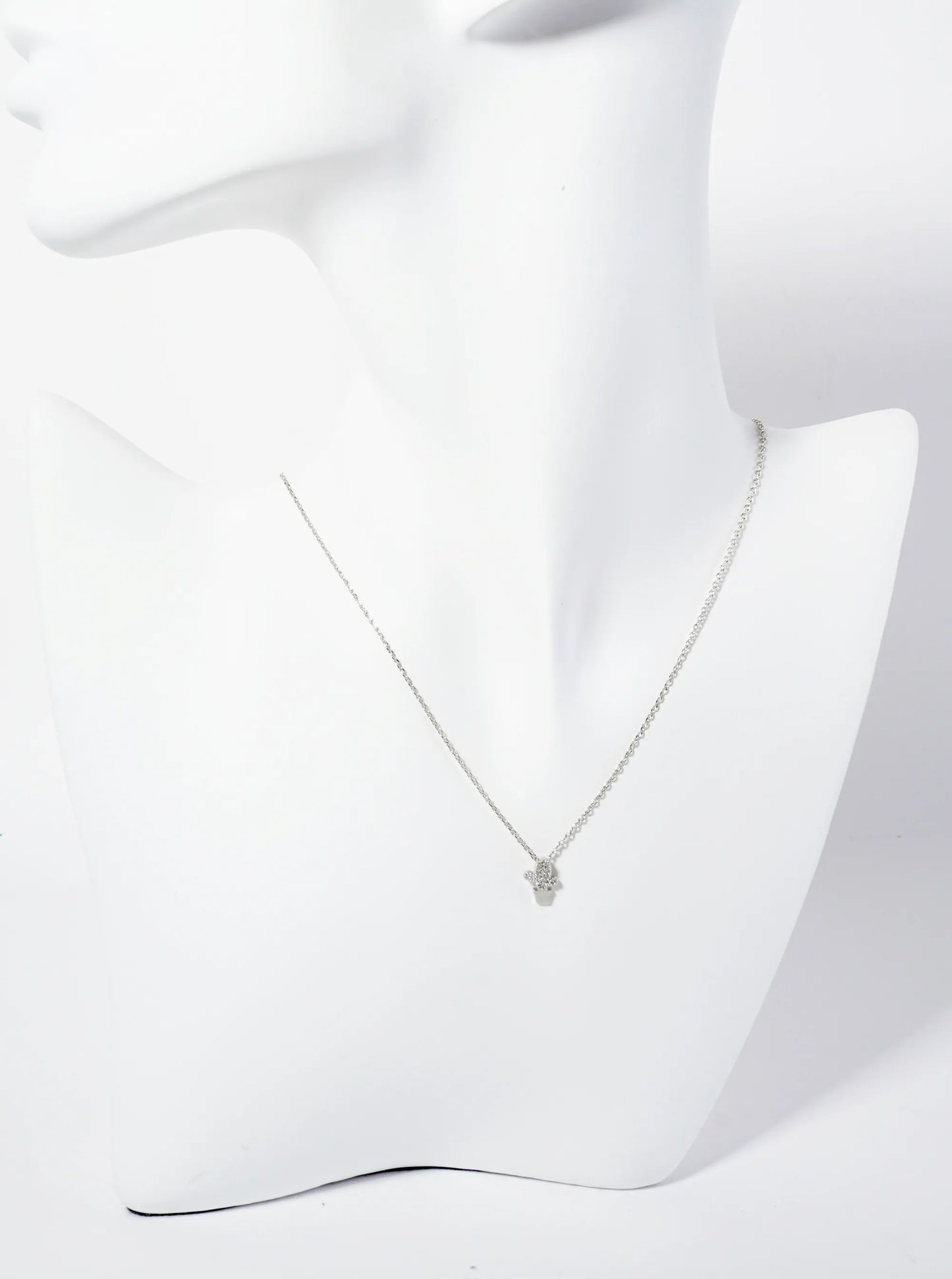 Botanical-theme 18K-Gold-Dipped Pave Set Cubic-Zirconia Cactus Pendant Necklace