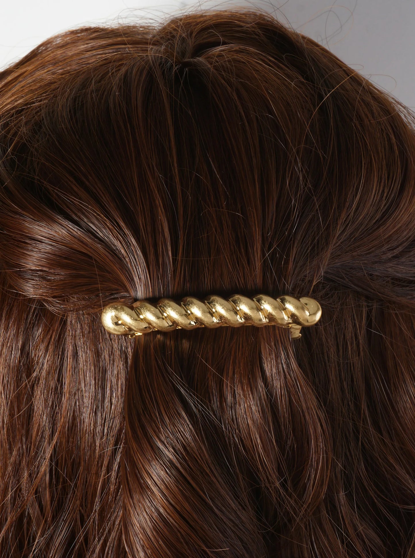 Braided-Texture Bar Metal Casting Hair-Pin
